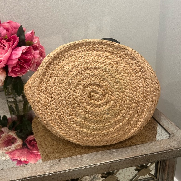 Saint Laurent Ladies Natural Medium Panier Raffia Bag - Picture 15 of 15